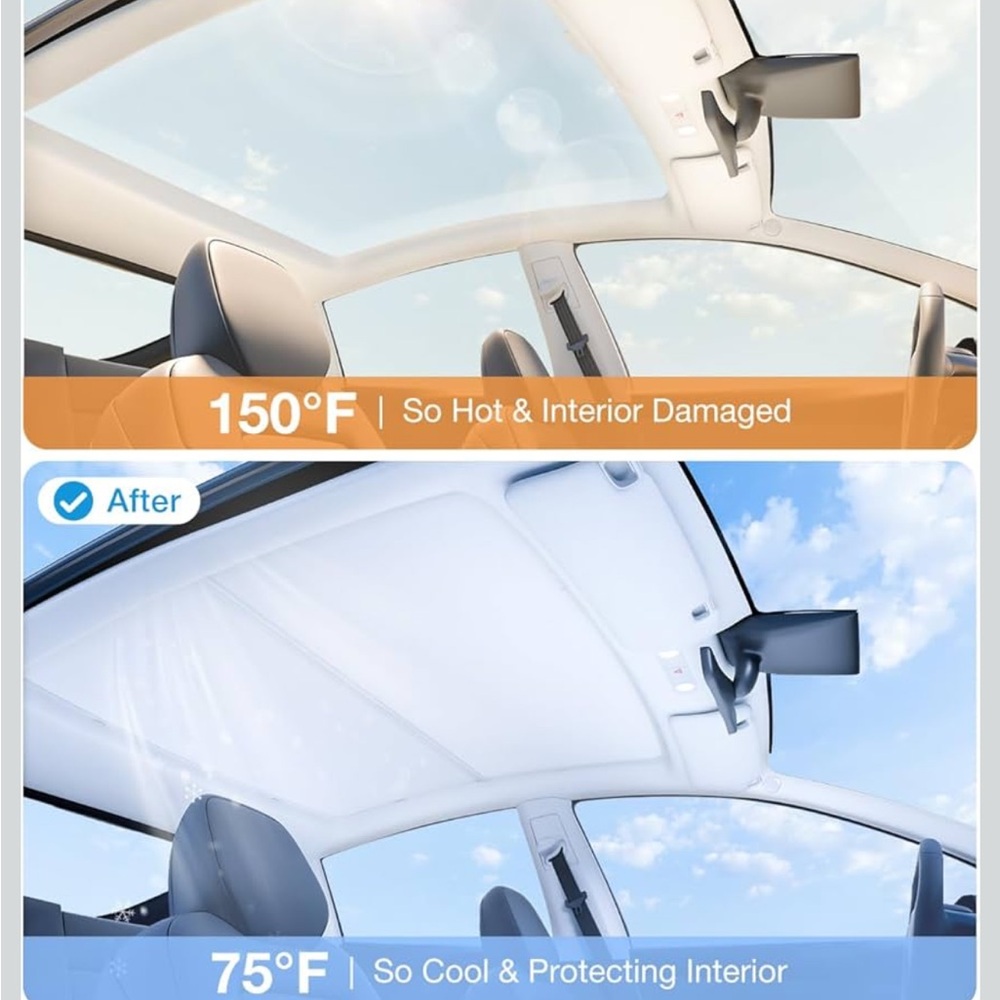 Wigoo 2025 Tesla New Model Y Juniper Accessories Sunshade Roof New in box